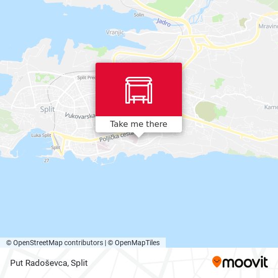 Put Radoševca map