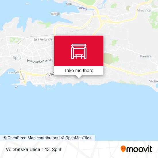 Velebitska Ulica 143 map