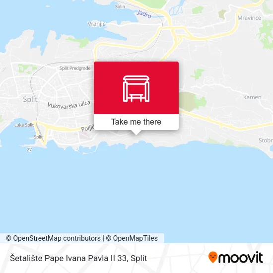 Šetalište Pape Ivana Pavla II 33 map