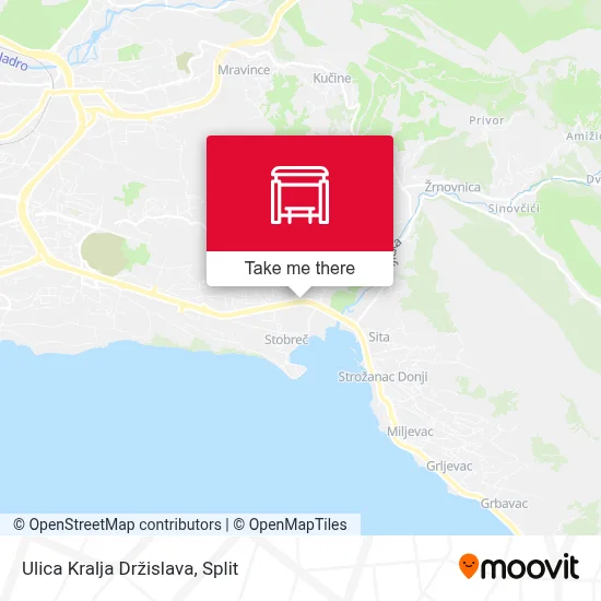 Ulica Kralja Držislava map