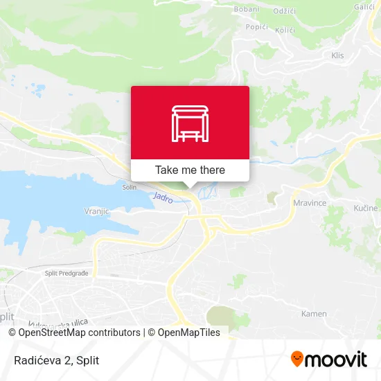 Radićeva 2 map