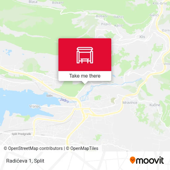 Radićeva 1 map