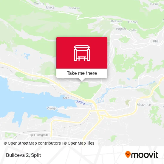 Bulićeva 2 map