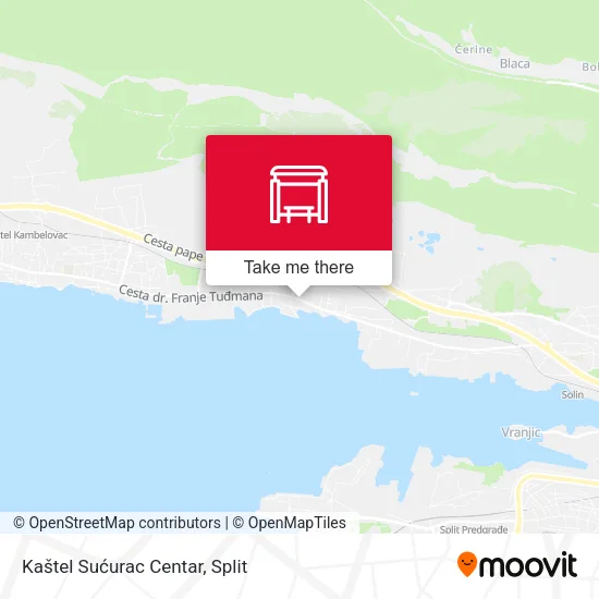Kaštel Sućurac Centar map