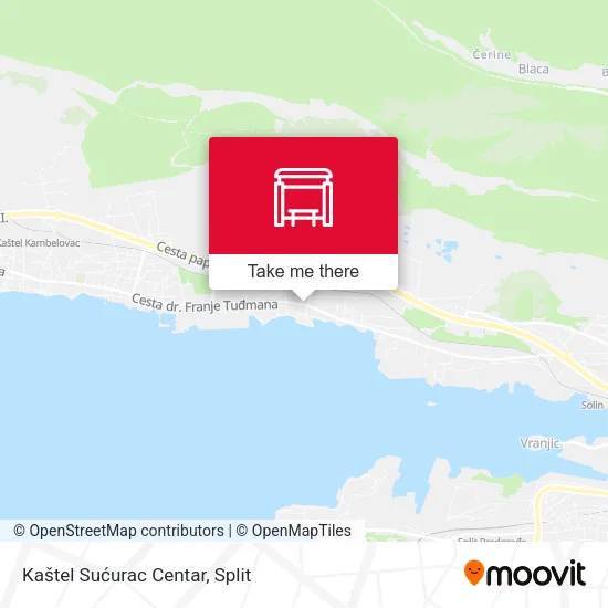 Kaštel Sućurac Centar map