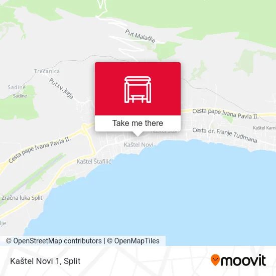 Kaštel Novi 1 map