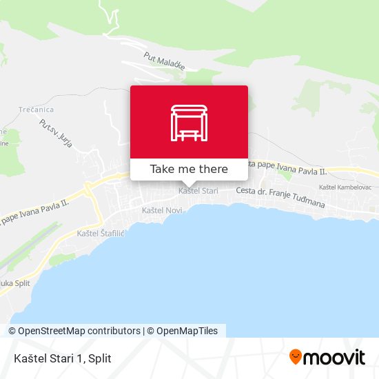 Kaštel Stari 1 map