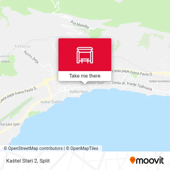 Kaštel Stari 2 map