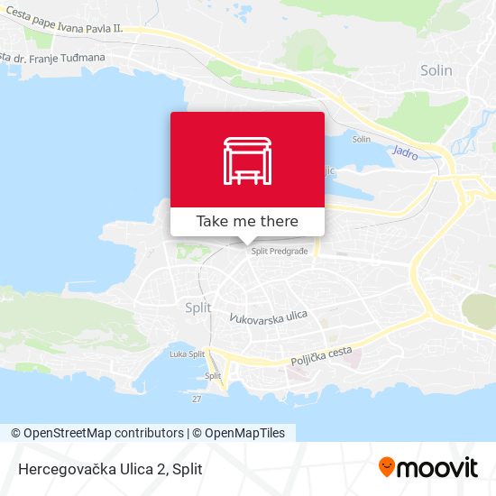 Hercegovačka Ulica 2 map