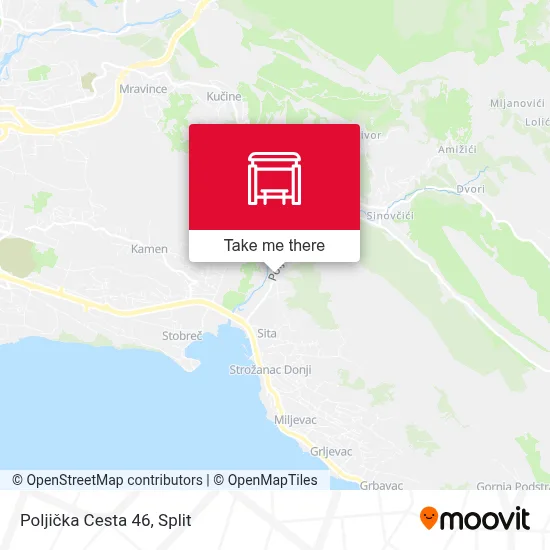Poljička Cesta 46 map