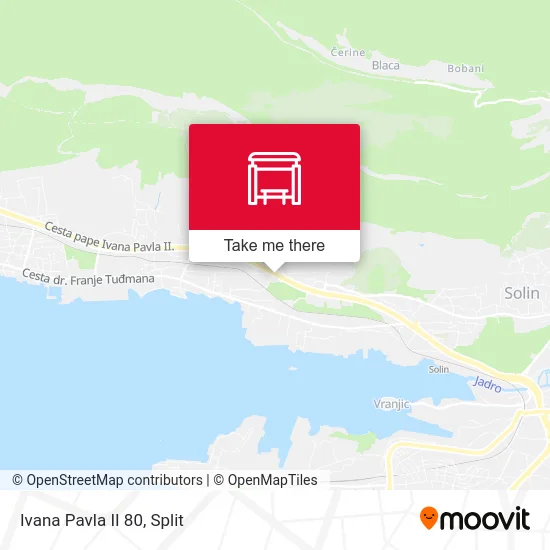 Ivana Pavla II 80 map