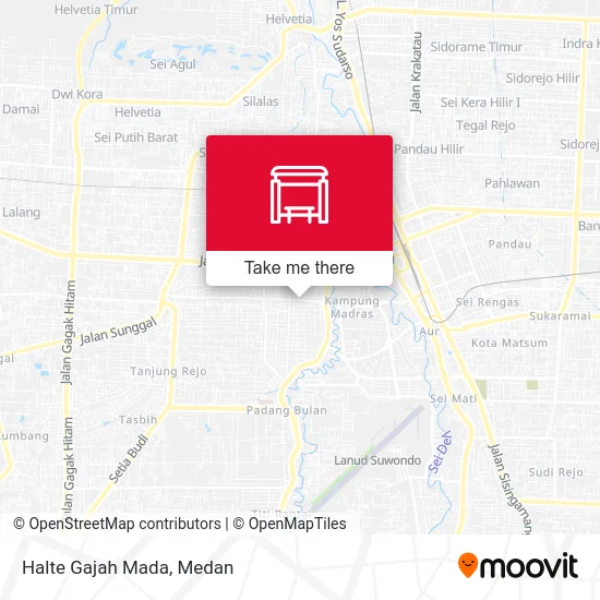 Halte Gajah Mada map