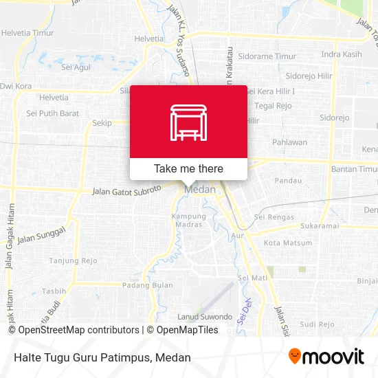 Halte Tugu Guru Patimpus map