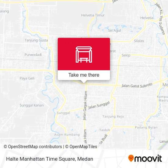 Halte Manhattan Time Square map