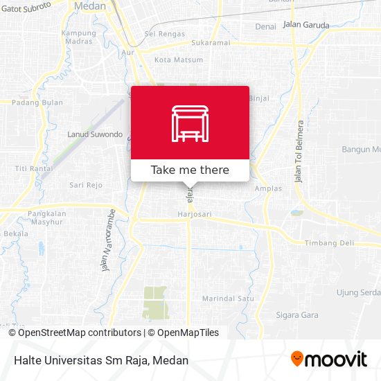 Halte Universitas Sm Raja map