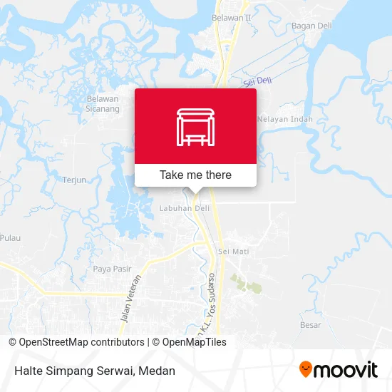 Halte Simpang Serwai map
