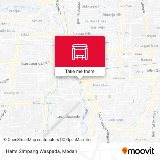 Halte Simpang Waspada map