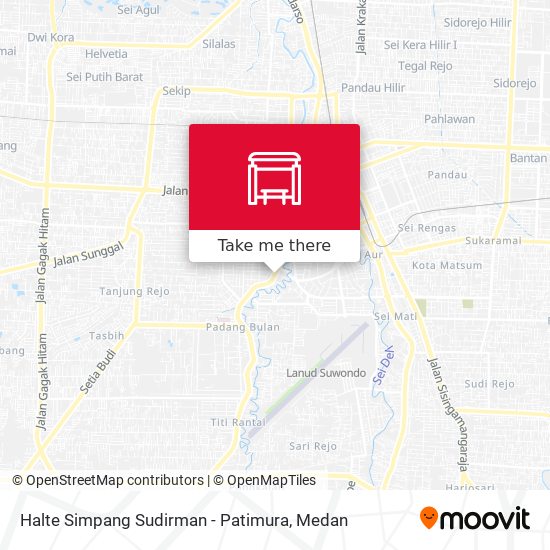Halte Simpang Sudirman - Patimura map