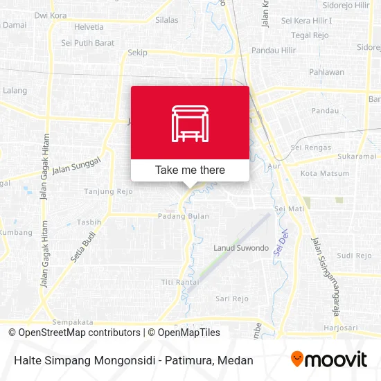 Halte Simpang Mongonsidi - Patimura map