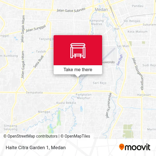 Halte Citra Garden 1 map