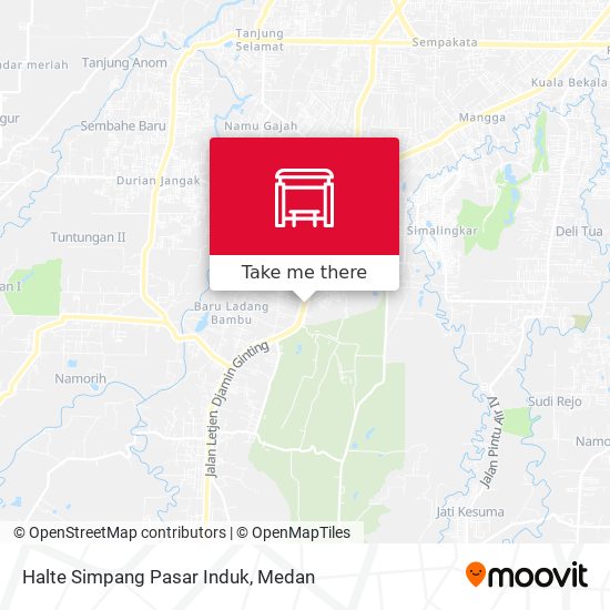 Halte Simpang Pasar Induk map