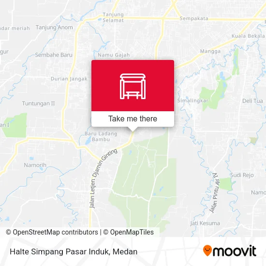 Halte Simpang Pasar Induk map
