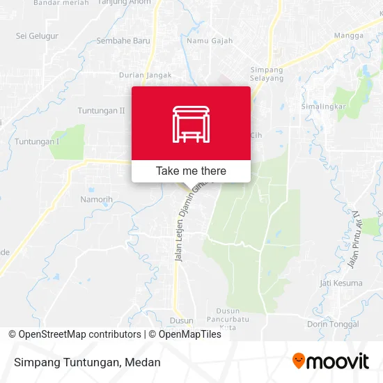 Simpang Tuntungan map