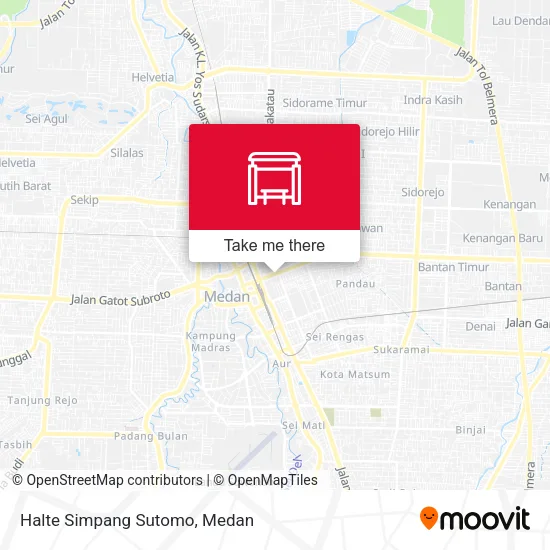 Halte Simpang Sutomo map