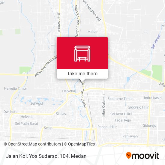 Jalan Kol. Yos Sudarso, 104 map