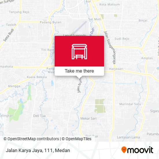 Jalan Karya Jaya, 111 map