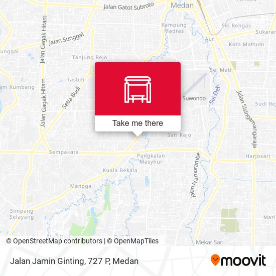 Jalan Jamin Ginting, 727 P map