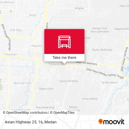 Asian Highway 25, 16 map