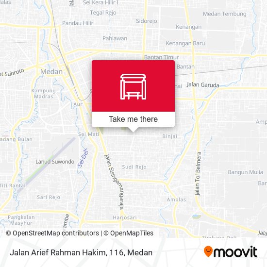 Jalan Arief Rahman Hakim, 116 map