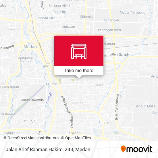 Jalan Arief Rahman Hakim, 243 map