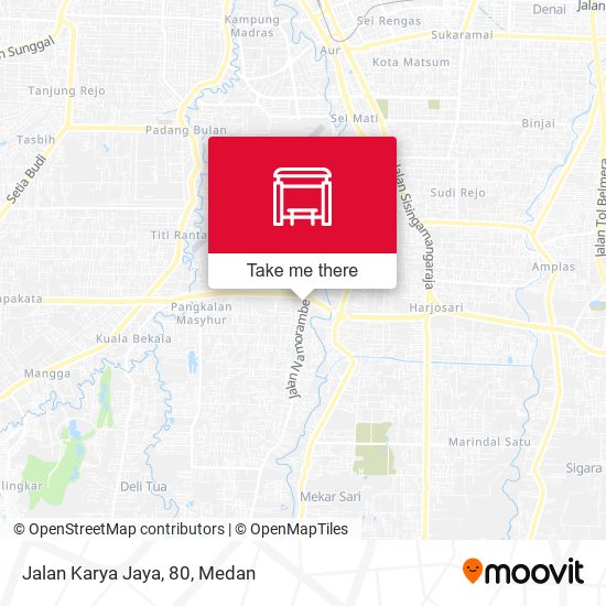 Jalan Karya Jaya, 80 map