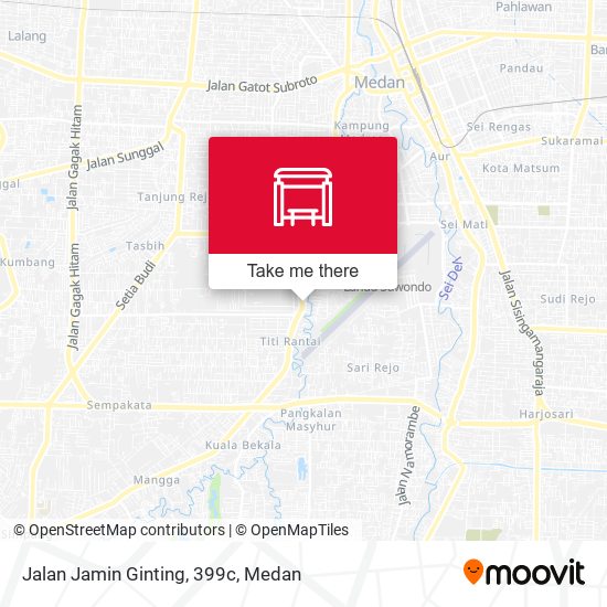 Jalan Jamin Ginting, 399c map