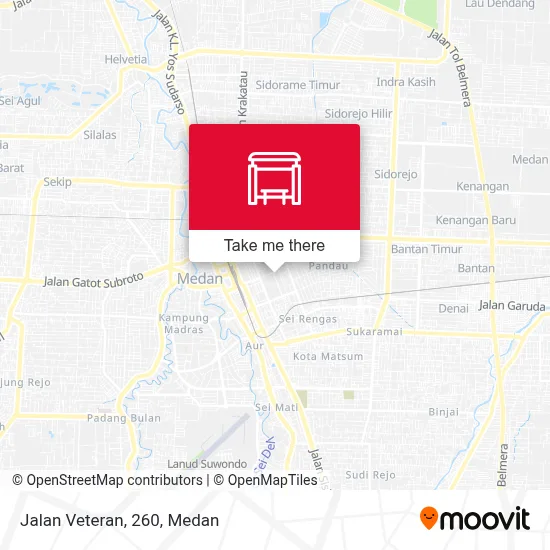Jalan Veteran, 260 map