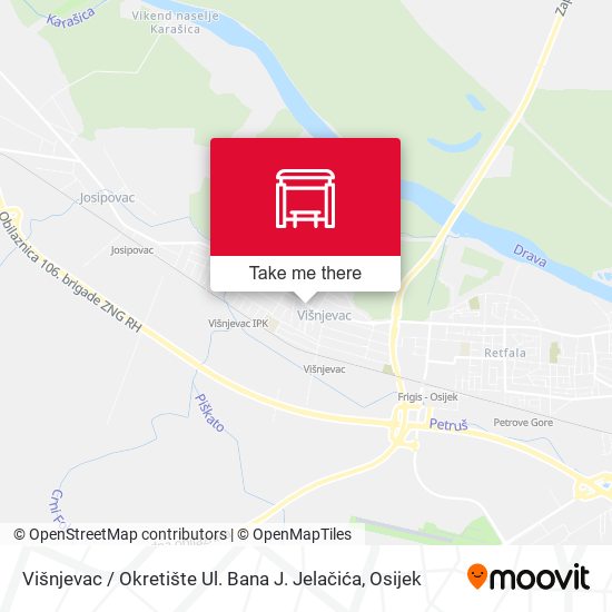 Višnjevac / Okretište Ul. Bana J. Jelačića map