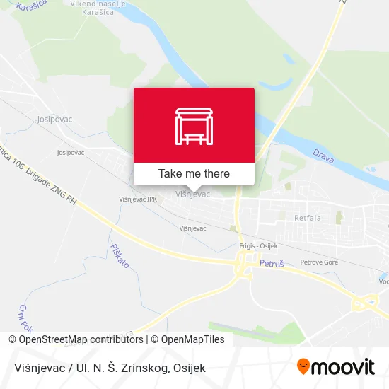 Višnjevac / Ul. N. Š. Zrinskog map
