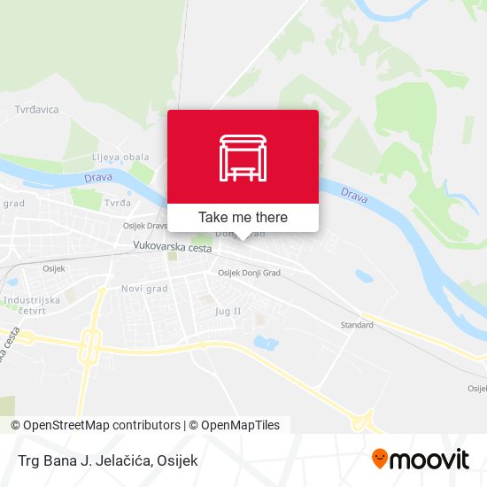 Trg Bana J. Jelačića map