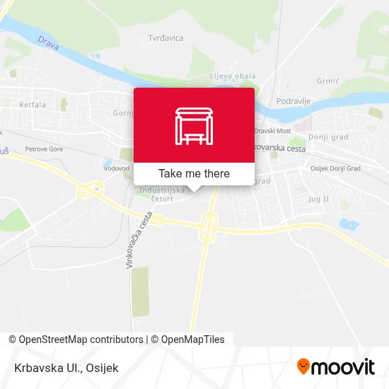 Krbavska Ul. map