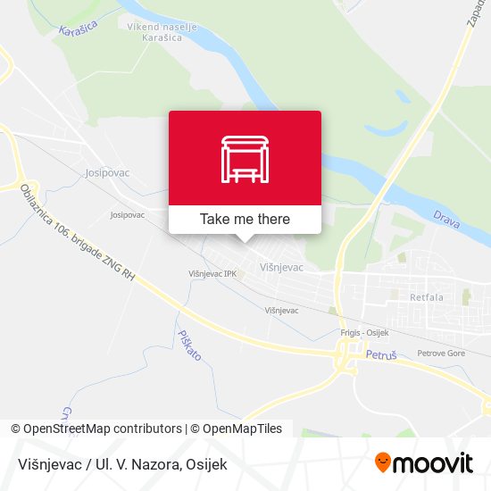 Višnjevac / Ul. V. Nazora map
