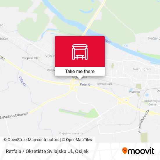 Retfala / Okretište Svilajska Ul. map