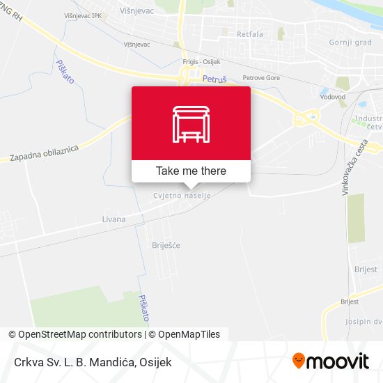 Crkva Sv. L. B. Mandića map
