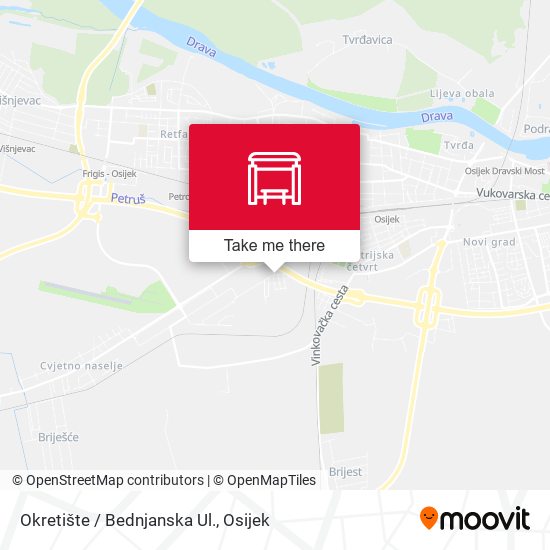 Okretište / Bednjanska Ul. map