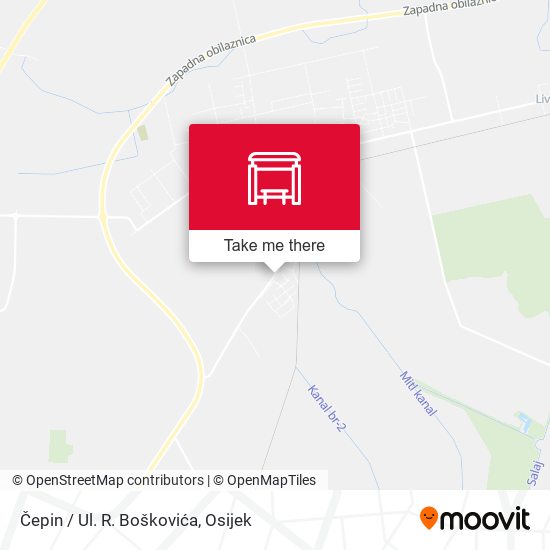 Čepin / Ul. R. Boškovića map