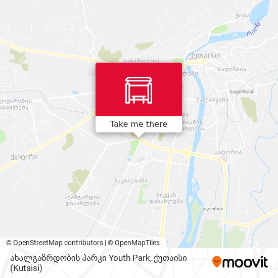 ახალგაზრდობის პარკი Youth Park map