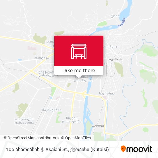 105 ასათიანის ქ. Asaiani St. map