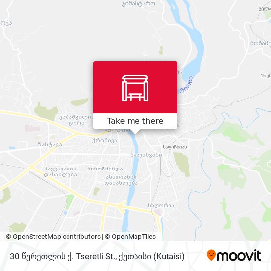 30 წერეთლის ქ. Tseretli St. map