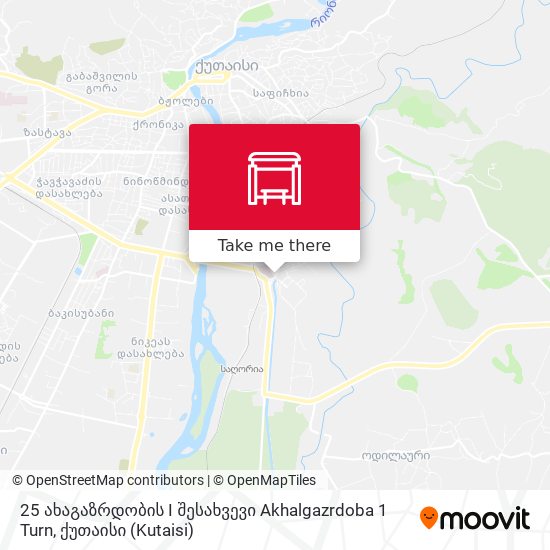 25 ახაგაზრდობის I შესახვევი Akhalgazrdoba 1 Turn map